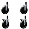 Service Caster 6'' Phenolic Wheel Swivel 1-1/4'' Expand Stem Caster Set 2 Brakes, 4PK SCC-EX20S615-PHS-2-PLB-2-114 - alternate 1